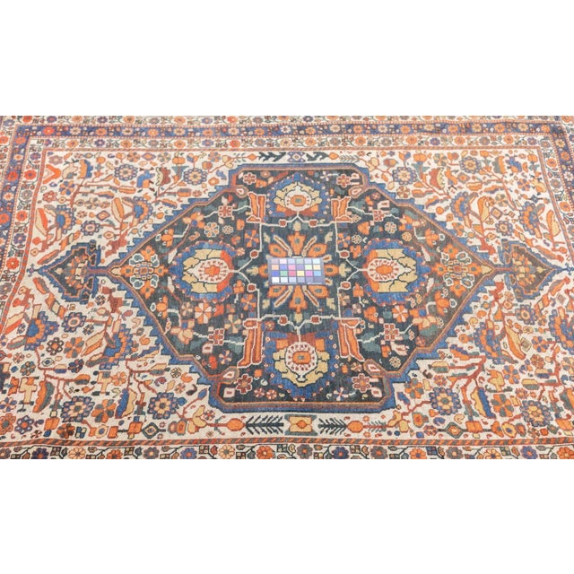 Antique Qashqai Rug 4'10'' x 6' For Sale - Image 4 of 12