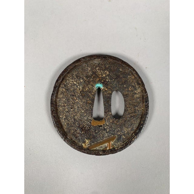 Tsuba Maru-gata Edo period (1603-1868) Japan 17th Century For Sale - Image 6 of 6
