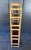 Beautiful 4-tier rattan bookcase Sturdy leather ties Dimensions: Height 155cm Width 70cm Depth 30cm Height between shelves...