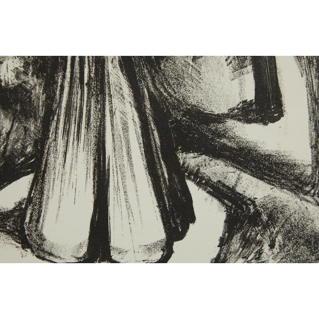 Black Mid Century Block Print #9 Revised Edition Unknown Artist 1958 on Watercolor Paper For Sale - Image 8 of 9