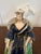 Antique Staffordshire Ceramic Flatback Seated Queen Victoria Figure in Cobalt Blue, 1850 For Sale - Image 8 of 10
