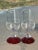 Set of 6 Art Deco Cordial Goblets with a ruby foot. They would make a great hostess gift with a bottle of Drambuie,...