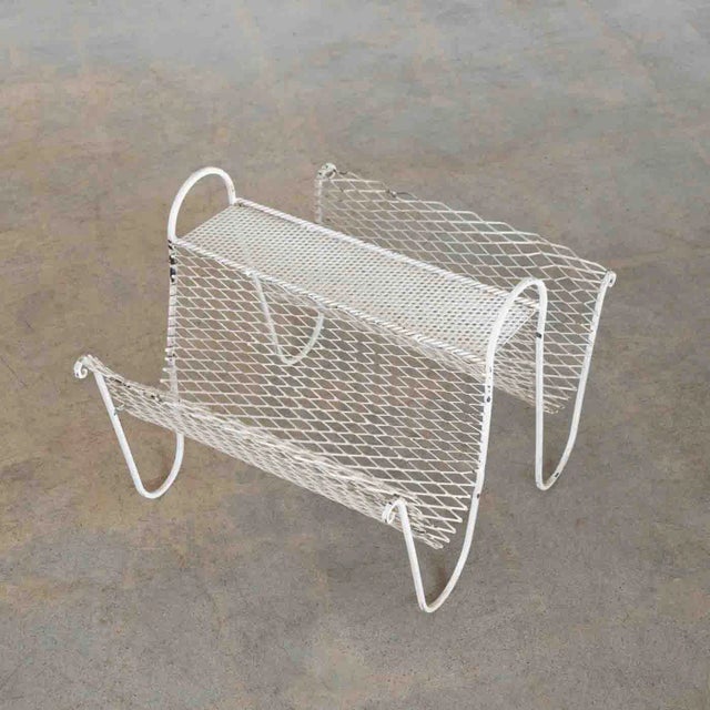 French 1950s French Magazine Rack in the Style of Mathieu Matégot For Sale - Image 3 of 9