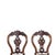 Furniture - 4 Romantic chairs; in rosewood - 19th century. Portuguese from the 19th century; in Portuguese rosewood with...
