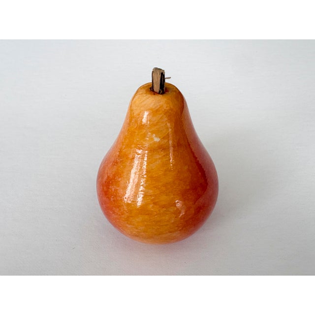 Vintage Polished Alabaster Stone Fruits - Set of 3 For Sale In Los Angeles - Image 6 of 11