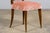 1940s French Parisian Art Deco Oak Dining Chairs in Blush Velvet - Set of 6 For Sale - Image 10 of 18