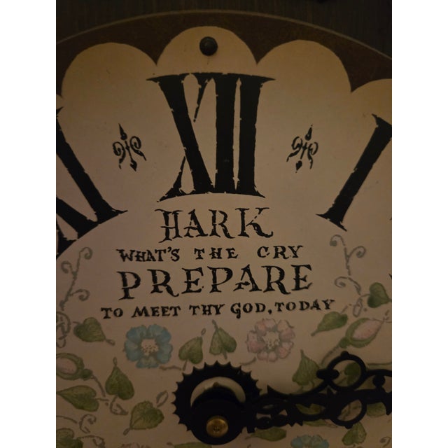 Vintage New England Clock Company Hanging Wood Wall Weights Cathedral Hark Chime For Sale - Image 17 of 17