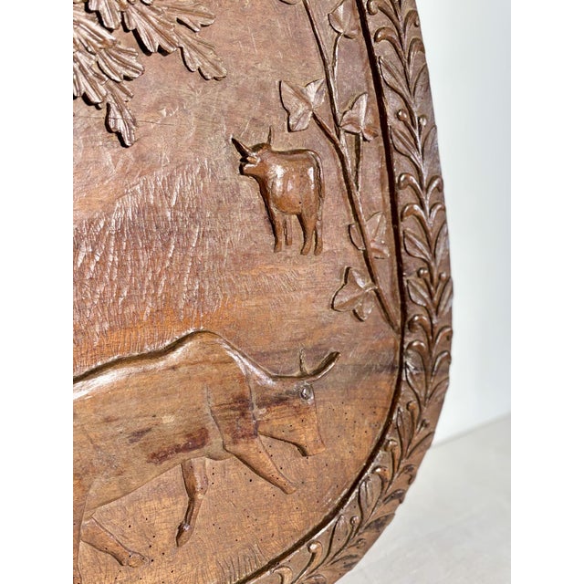 Early 20th Century Folk Art Carved Monoxylous Panels, Set of 3 For Sale - Image 9 of 18