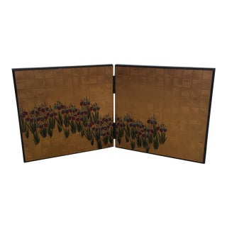 Small Decorative Asian Table Screen For Sale