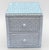 Boho Chic Vintage White Wicker 2-Drawer Nightstand With Glass Top For Sale - Image 3 of 10