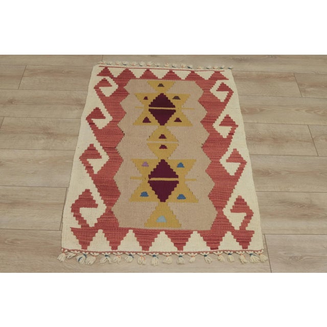 1960s Traditional Wool Oushak Kilim Rug For Sale - Image 13 of 13