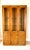 Traditional Vintage Drexel Heritage Woodbriar II Collection Illuminated Three-Door For Sale - Image 3 of 7