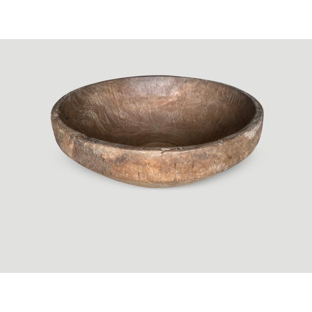Monumental Sculptural Antique Wood Bowl For Sale - Image 13 of 18