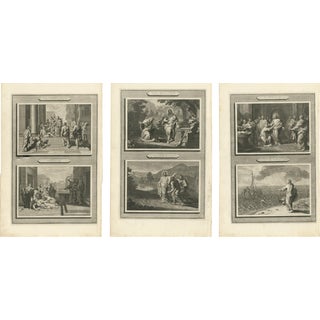 Life of Christ and the Apostles, 1700, Paper, Set of 3 For Sale