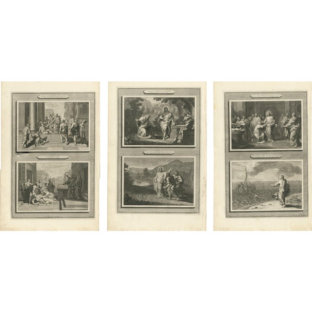 Life of Christ and the Apostles, 1700, Paper, Set of 3 For Sale