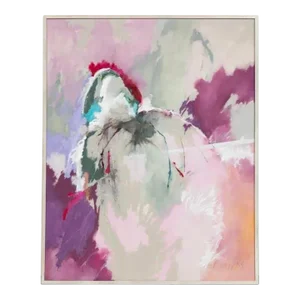 Cynthia Knapp Large Framed Abstract Painting