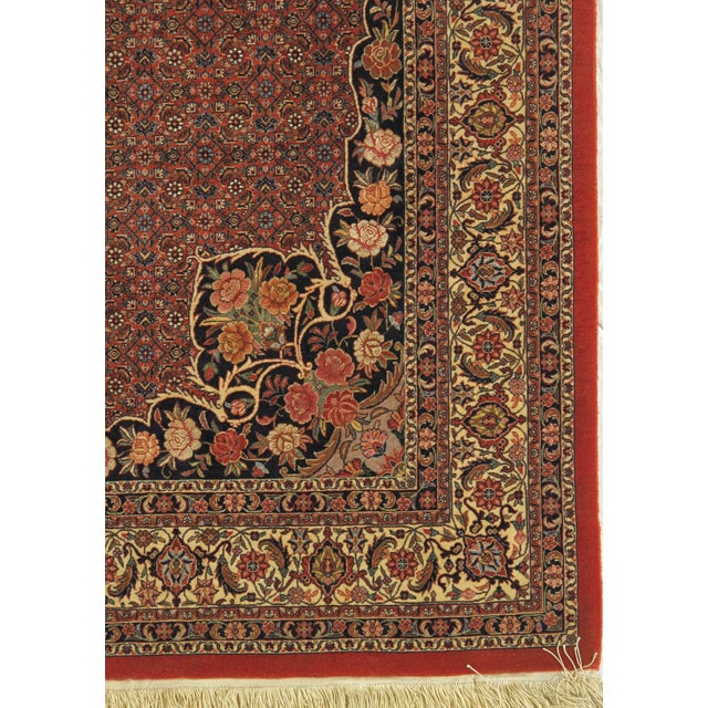 Early 20th Century Antique Hand-Knotted Persian Bidjar Rug 5'1" X 7'8" For Sale - Image 5 of 5