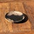 Brutalist Small Trinket Tray or Dish in Black and Beige Petrified Wood, 1980s For Sale - Image 3 of 11