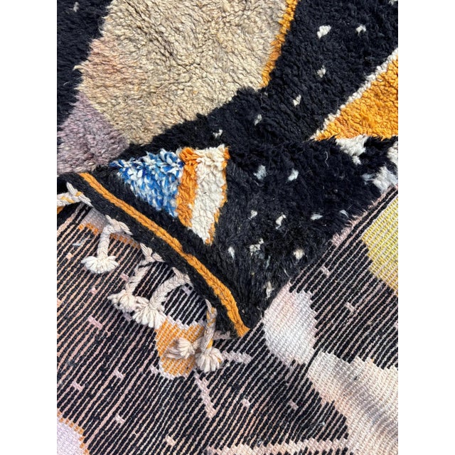 Moroccan Artist Modern Abstract Moroccan Rug For Sale - Image 4 of 5