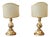 Gold Shield Lamps, Set of 2 For Sale