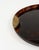 Mid-Century Round Serving Tray in Acrylic Glass Faux Tortoiseshell and Brass, Italy, 1970s For Sale - Image 9 of 16