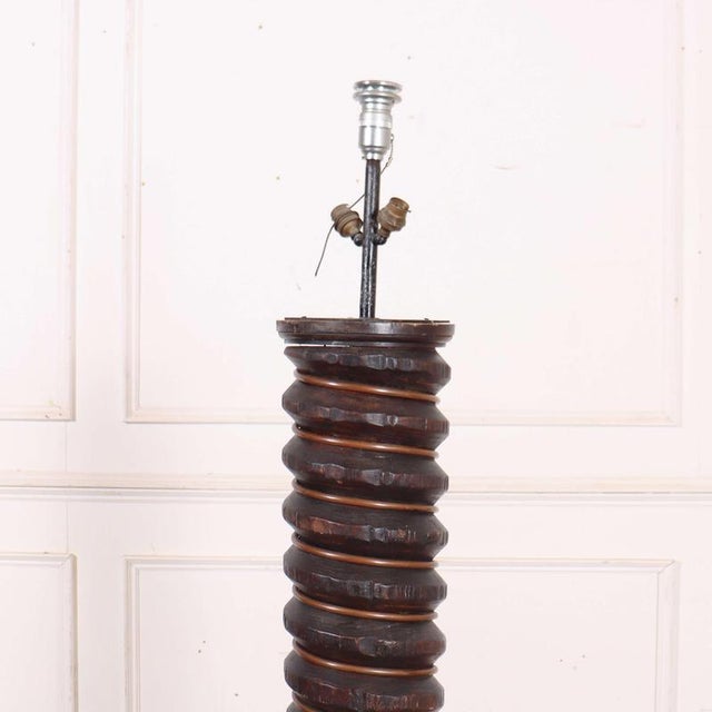 Antique French Twisted Floor Lamp, 1890s For Sale - Image 4 of 6