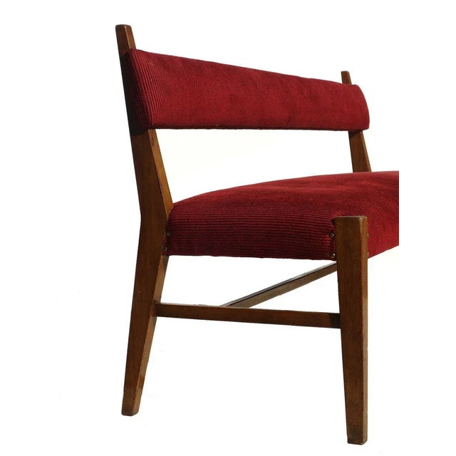 Italian Wooden Bench, 1950s For Sale - Image 6 of 8
