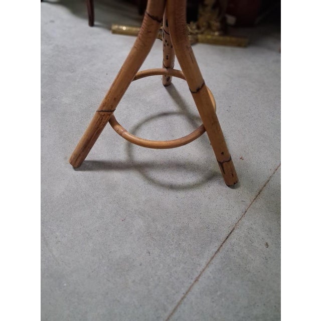 Parrot Coat Rack in Bamboo and Rattan, 1960s For Sale - Image 4 of 7