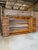 Vintage Bamboo Wall-Mounted Bar Cabinet With Accordion Doors & Mermaid Handles For Sale - Image 10 of 12