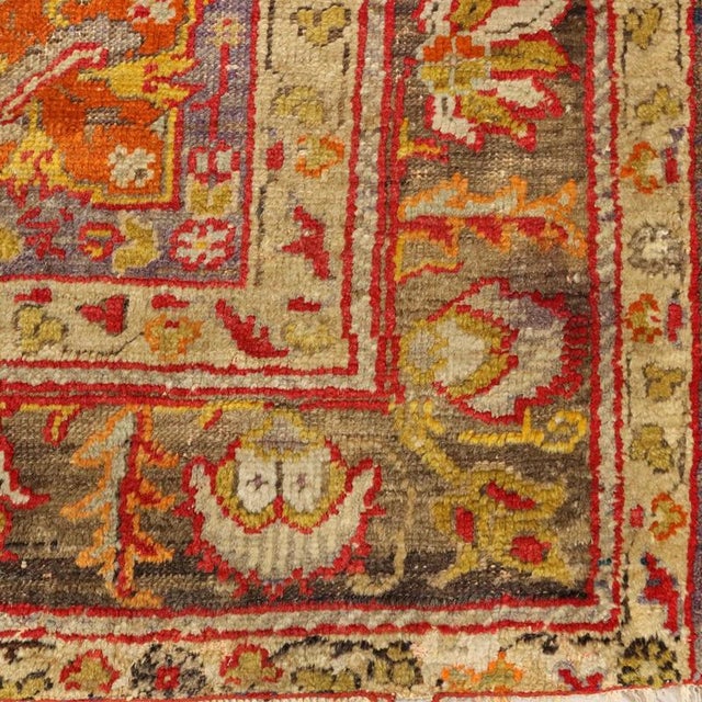 Textile Vintage Turkish Kaisery Rug For Sale - Image 7 of 10