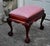 Vintage Carved Mahogany Chippendale Style Claw Foot Bench For Sale - Image 4 of 10