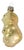 European Early Mid-Century Gold Bear Glass Ornament For Sale