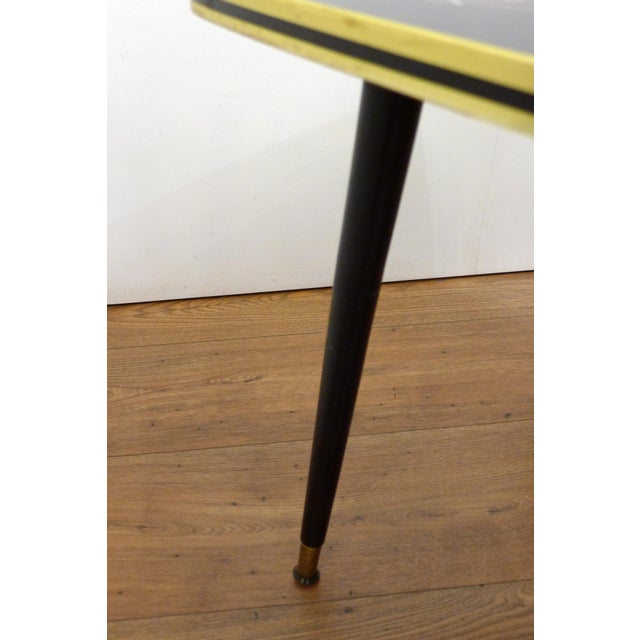 Large Coffee Table with Rococo Decor and Tapered Legs, 1960s For Sale - Image 9 of 14