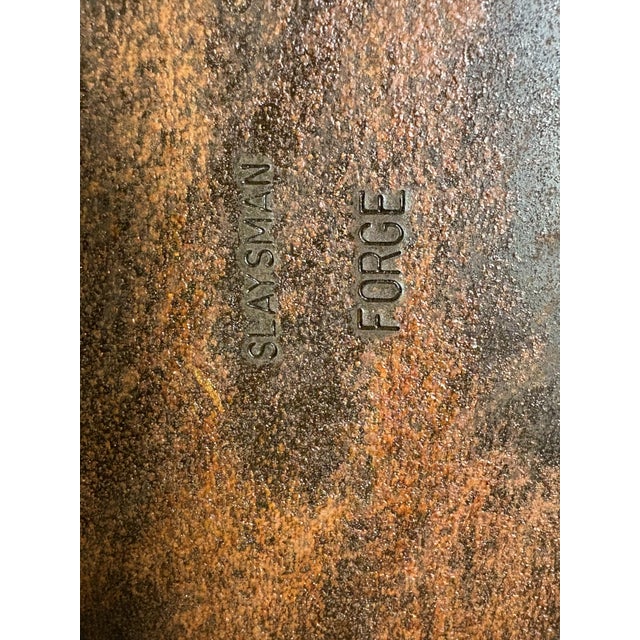 Painted Wrought‑Iron Panels by Slayman Forge — Pair (1995) For Sale - Image 12 of 12