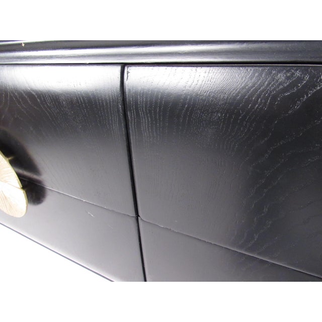 Italian Modern Glass Top Sideboard For Sale - Image 9 of 10