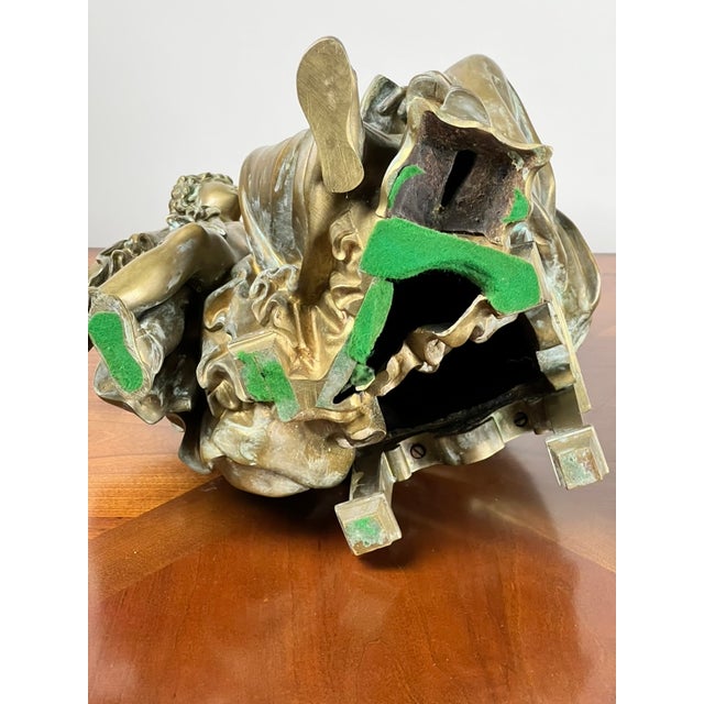 Antique Bronze Sculpture “Teacher and Pupil” by Louis Charles Janson 1865 Signed Ch. Janson For Sale - Image 10 of 12