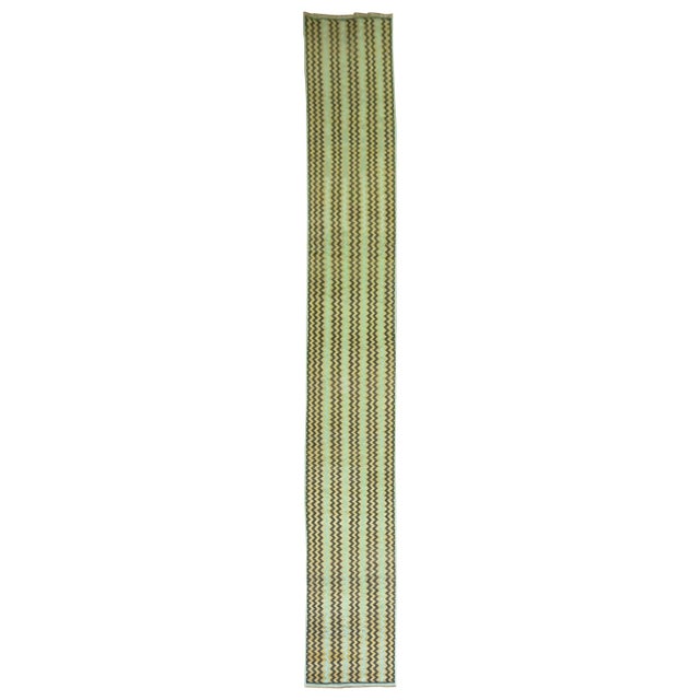 Vintage Turkish Deco Runner - 2'4" x 19'6" For Sale - Image 15 of 18