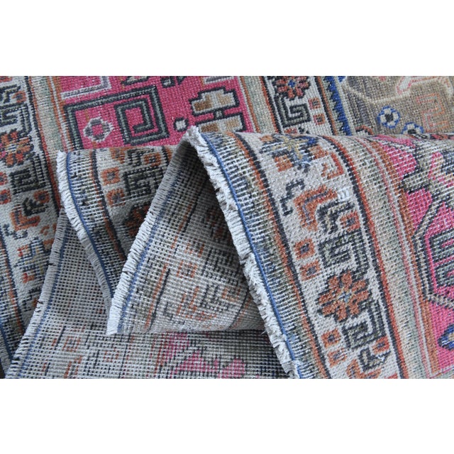 1970s Vintage Persian Handmade Wool Cotton Light Tan Area Rug For Sale - Image 11 of 11