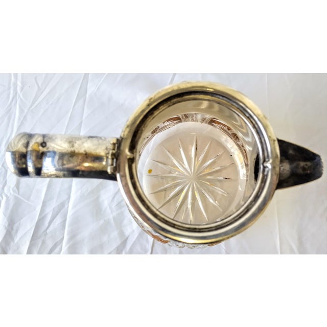 Vintage Silver Plate and Glass Pitcher Chairish