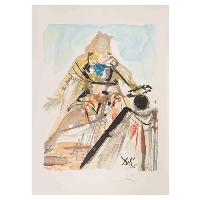 Salvador Dalí, Pylades Loved Ermione, 1978, Woodcut For Sale