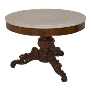 19th-Century French Mahogany Gueridon For Sale