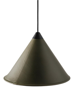 Namibia Leather Cone Small Lamp by Cuero Design