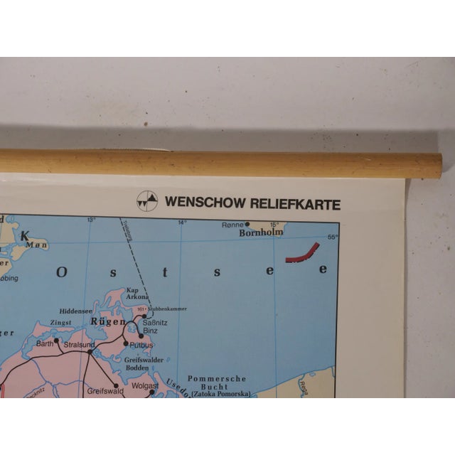 Vintage Map of Germany, 1990s For Sale - Image 9 of 11