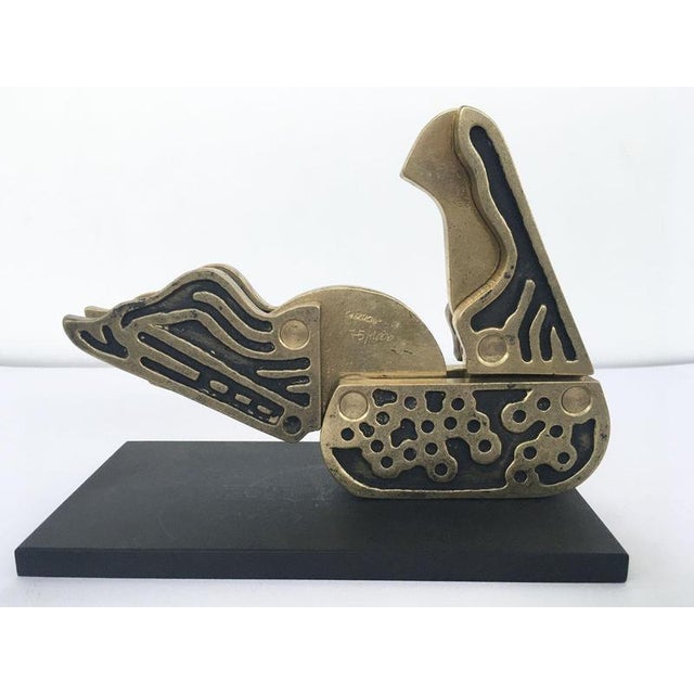 Bruno Chersicla, Abstract Alambicco / Still Kinetic Sculpture, 1980, Painted Metal For Sale - Image 11 of 18