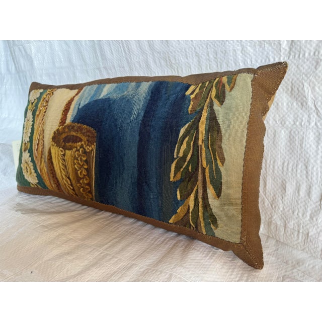 This exceptional 18th century Beauvais tapestry pillow is finely woven in wool and silk and dates to circa 1750. The...