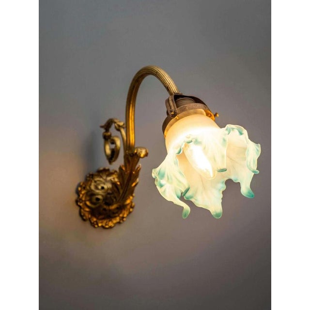 Goldenrod Vintage Wall Lamp in Gilded Bronze For Sale - Image 8 of 8
