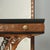 Glass Console with Mirror in Walnut and Green Serpentine Marble For Sale - Image 7 of 12