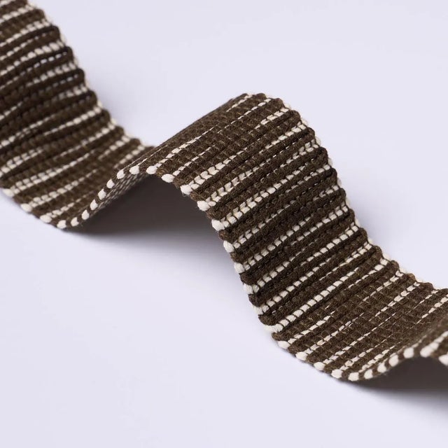 Contemporary Schumacher Pierce Tape Indoor/Outdoor In Brown For Sale - Image 3 of 3