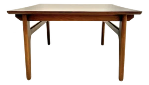 Mid-Century Danish Modern Wood Coffee Table Side Table