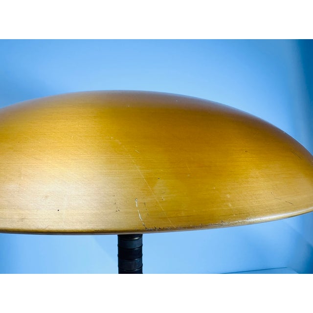 Mid-Century Modern Art Deco Danish Zenith Gold Table Lamp in Aluminum, Brass and Bakelite, 1960 For Sale - Image 12 of 18